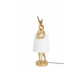 KARE lampa stołowa RABBIT 50 cm złota / biała