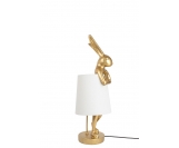 KARE lampa stołowa RABBIT 50 cm złota / biała