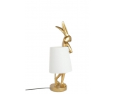 KARE lampa stołowa RABBIT 50 cm złota / biała