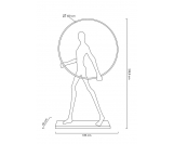 Lampa podłogowa HUMAN ROUND  włókno szklane