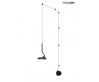 MOOSEE lampa ścienna FLAT czarna