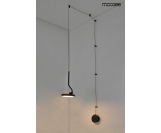 MOOSEE lampa ścienna FLAT czarna