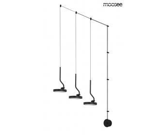 MOOSEE lampa ścienna FLAT 3 czarna