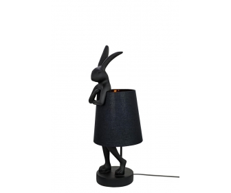 KARE lampa stołowa RABBIT 50 cm czarna / czarna