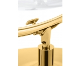 Fotel BUBBLE STAND 2 GOLD VELVET poduszka czarna