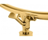 Fotel BUBBLE STAND 2 GOLD VELVET poduszka czarna