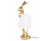 KARE lampa stołowa RABBIT złota / biała