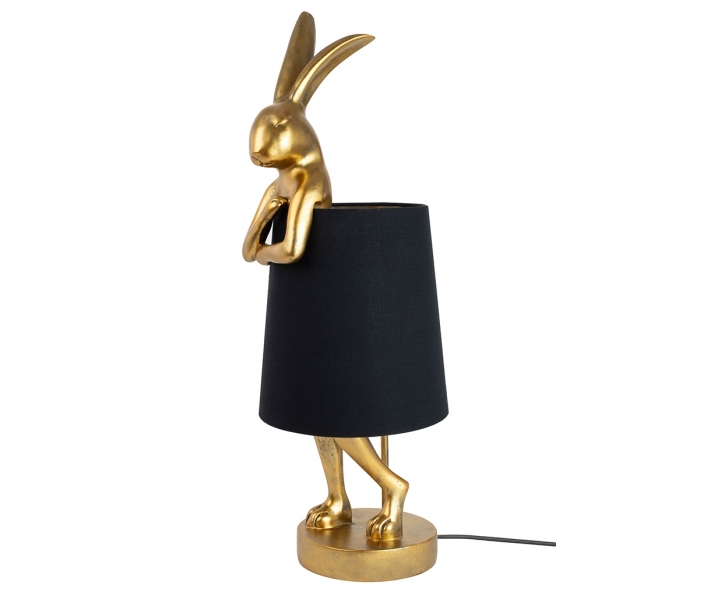 KARE lampa stołowa RABBIT złota / czarna