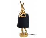 KARE lampa stołowa RABBIT złota / czarna