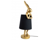 KARE lampa stołowa RABBIT złota / czarna