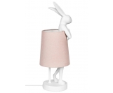 KARE lampa stołowa RABBIT biała / różowa