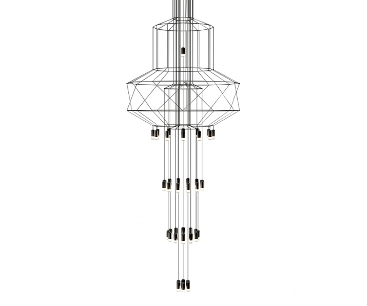 Lampa wisząca FLUSSO 43 GRANDE czarne