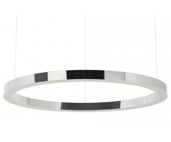 Lampa wisząca RING 100 srebrna - LED, stal polerowana