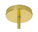 Lampa wisząca SPLIT 6 GOLD - aluminium, szkło