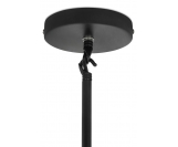 Lampa wisząca CANDELABR 6 czarna - aluminium, szkło