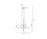 MOOSEE lampa wisząca PARROT 68 złota