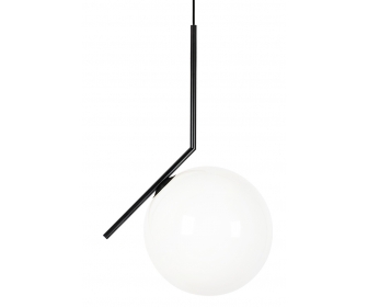 Lampa wisząca HALM 30 czarna - szkło, metal