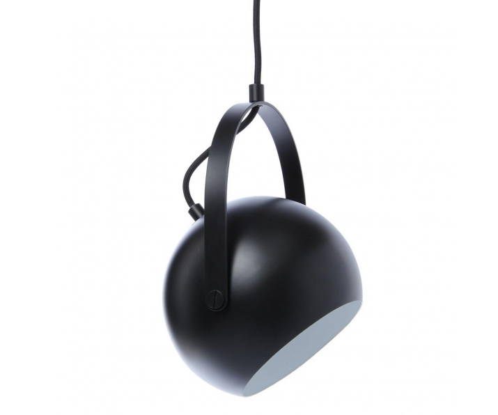 FRANDSEN lampa wisząca BALL W/HANDLE czarny mat