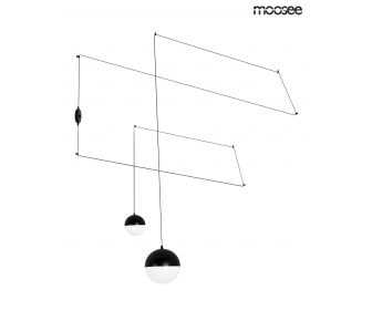 MOOSEE lampa ścienna BOWL DUO czarna