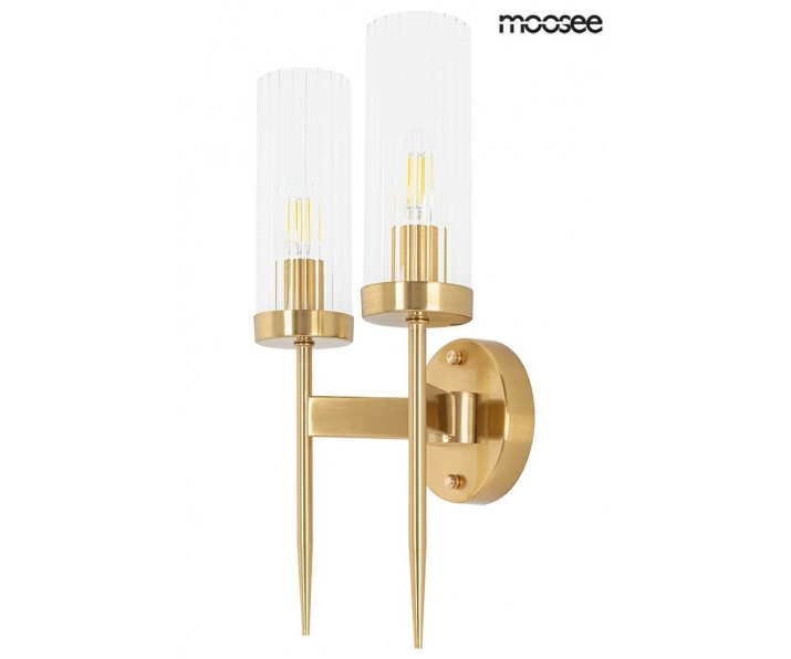 MOOSEE lampa ścienna TORCH TWIN złota