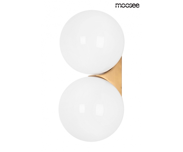 MOOSEE lampa ścienna BOLL TWIN złota